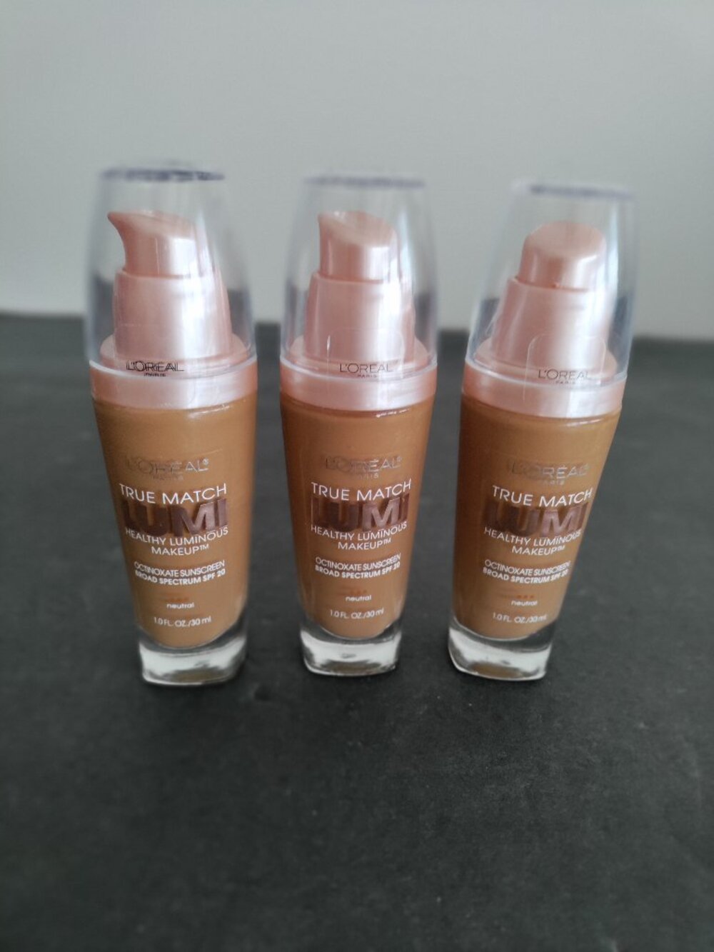 3 L'Oreal Paris True Match Lumi Foundation - Classic Tan N7-8 Neutral SPF 20